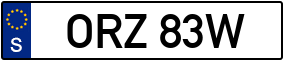 Trailer License Plate